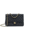 Chanel Jumbo Single Flap Bag Caviar Black