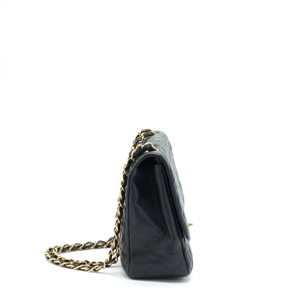 Chanel Jumbo Single Flap Bag Caviar Black
