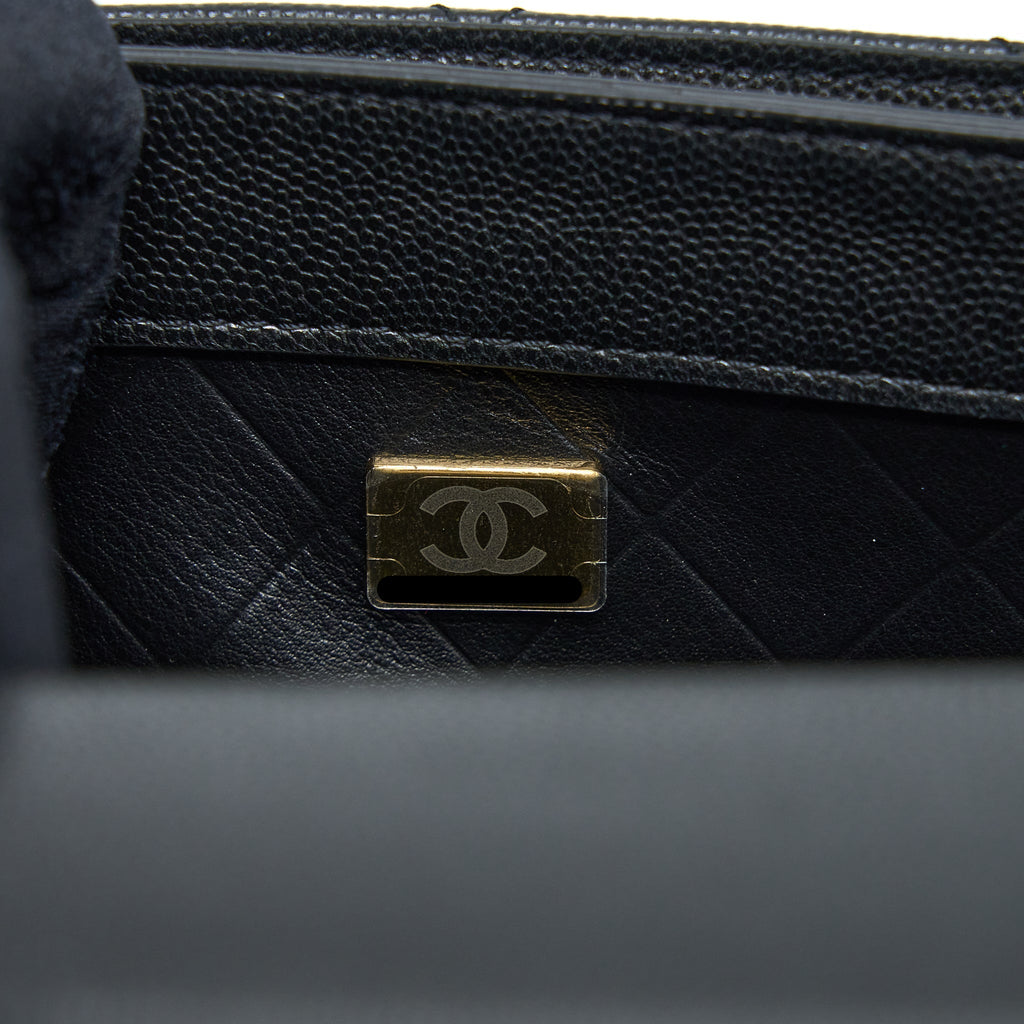 Chanel 22B Round Messenger Bag Grained Calfskin Black Brushed  (Microchip)