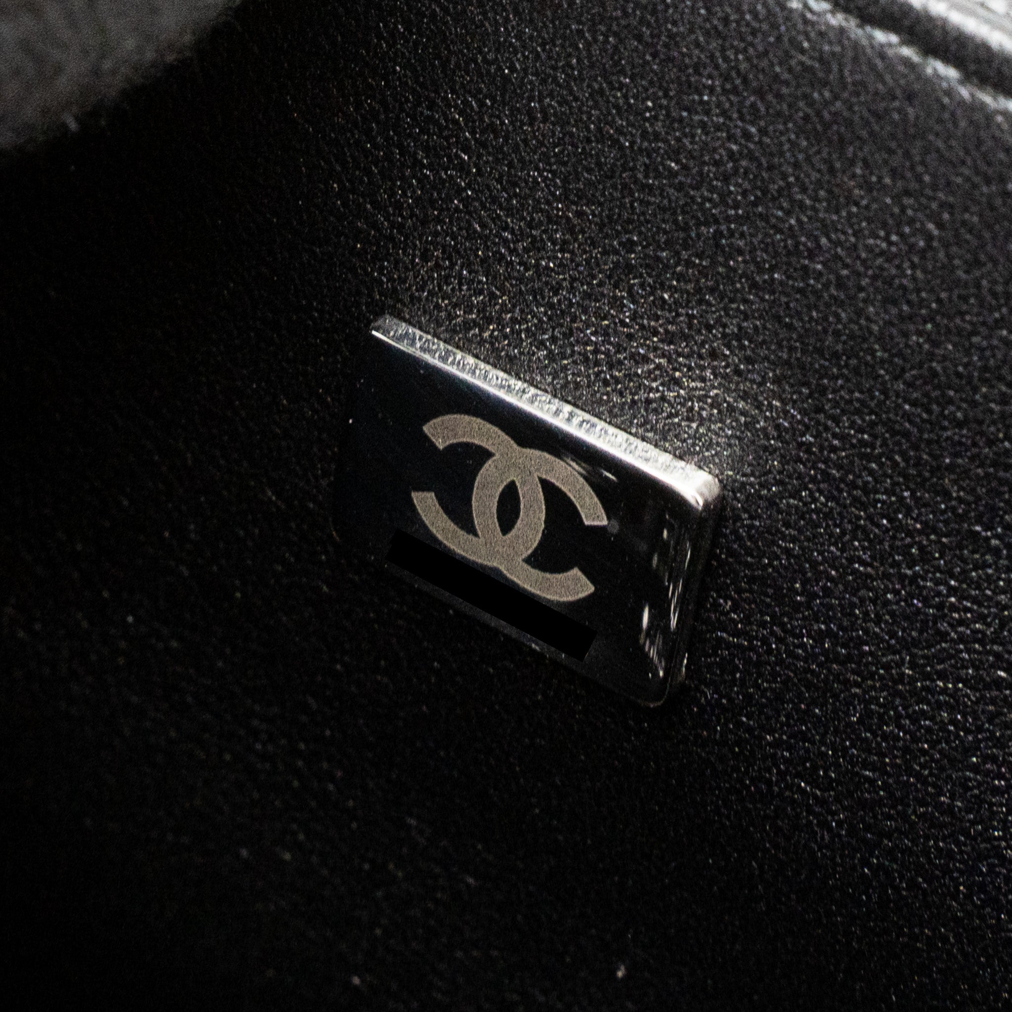 Chanel Small Boy Bag Caviar Black  (Microchip)