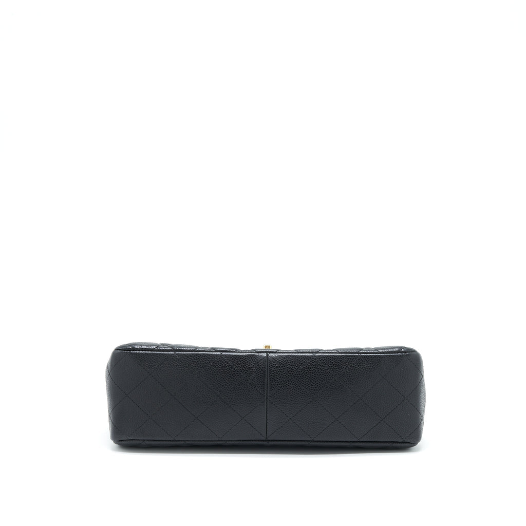 Chanel Jumbo Single Flap Bag Caviar Black
