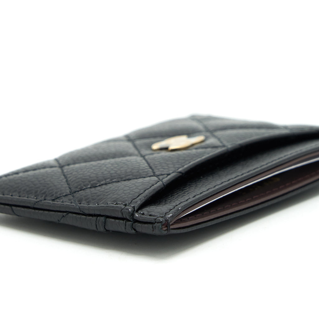Chanel Classic Card Holder Caviar Black