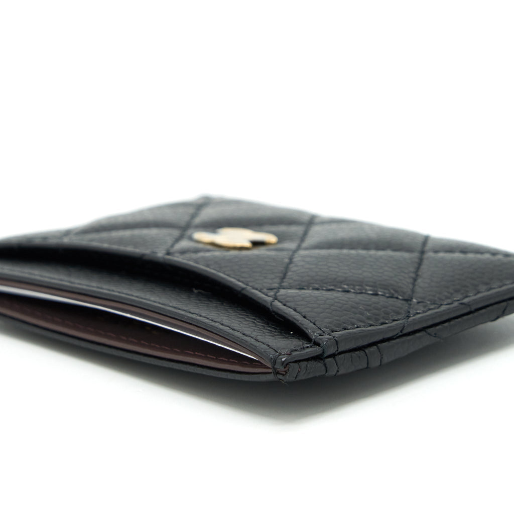 Chanel Classic Card Holder Caviar Black