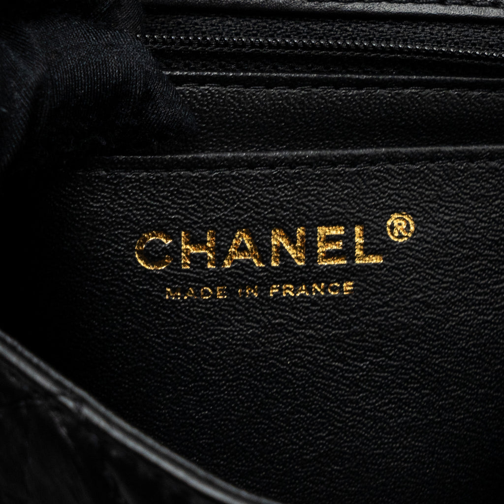 Chanel Mini 2.55 Reissue Flap Bag Aged Calfskin Black