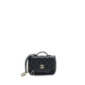 Chanel Mini Business Affinity Caviar Black L (Microchip)