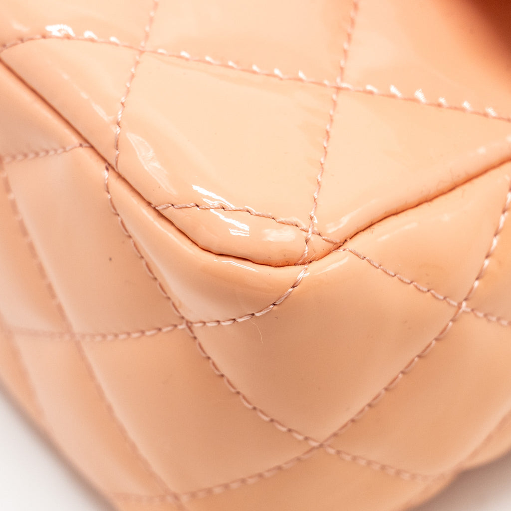 Chanel Mini Rectangular Flap Bag Patent Pink