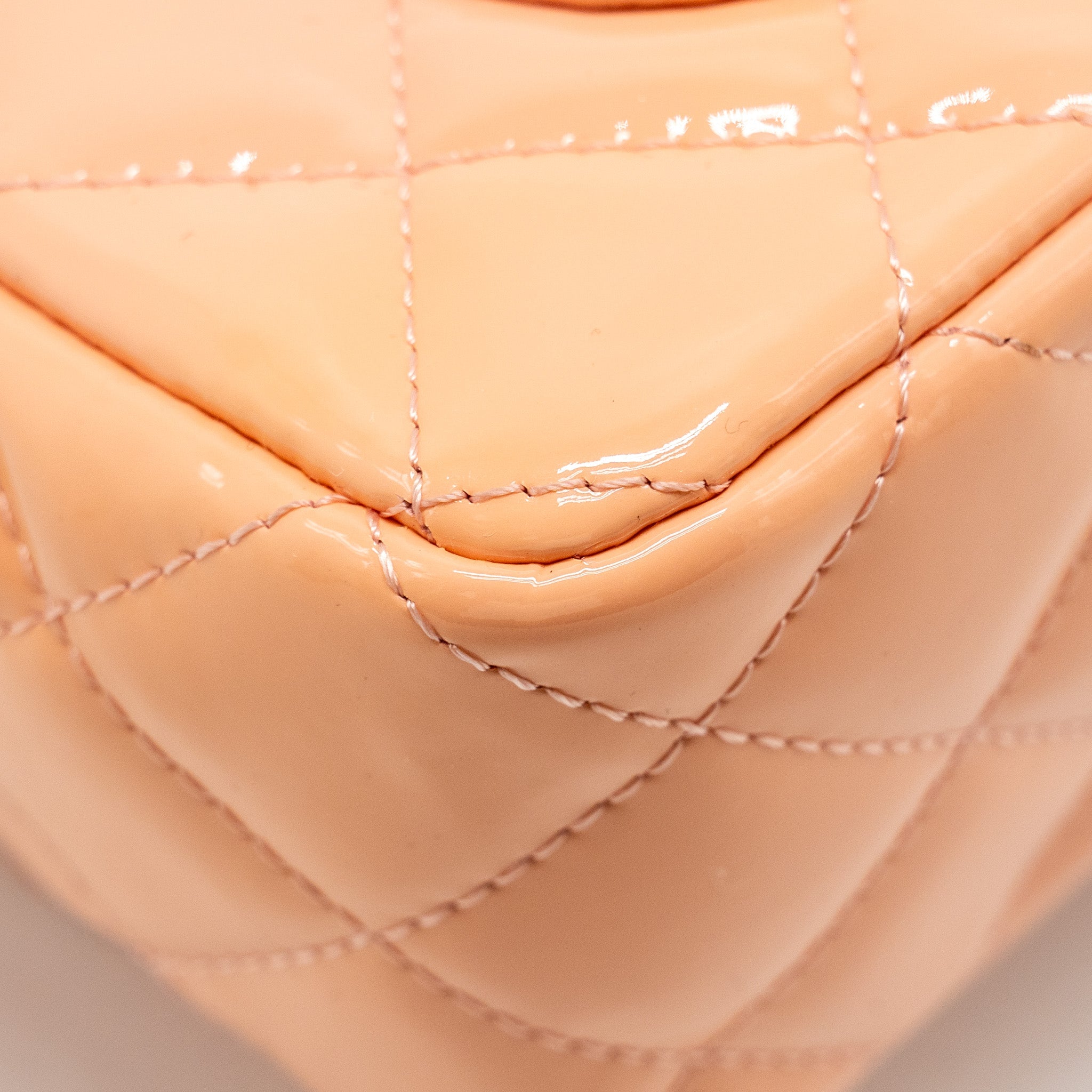 Chanel Mini Rectangular Flap Bag Patent Pink
