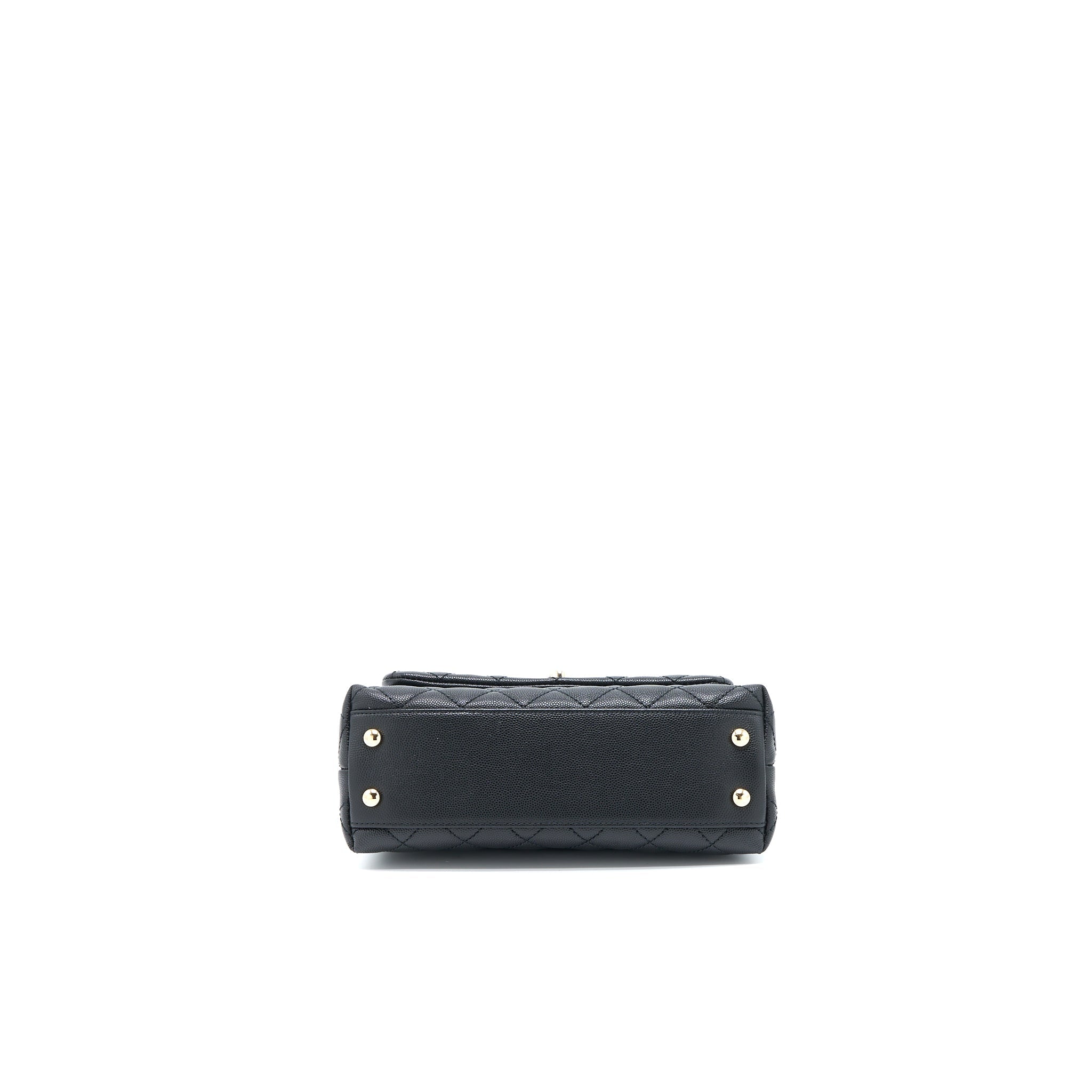 Chanel Small Coco Handle Caviar Black L