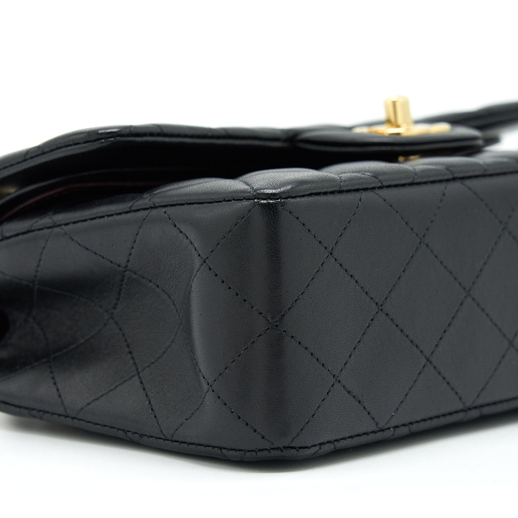 Chanel Small Classic Double Flap Bag Lambskin Black