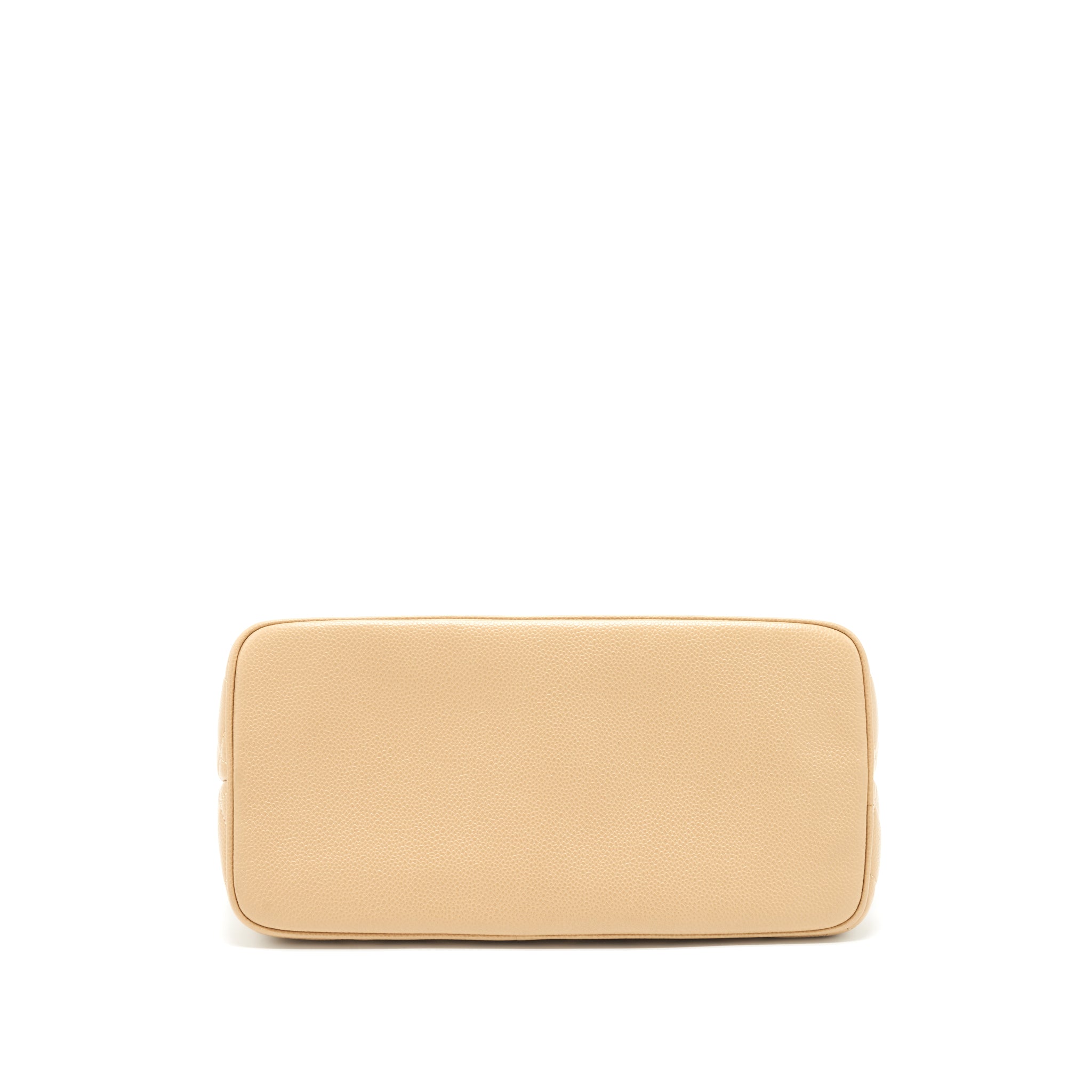 Chanel Vintage Medallion Tote Bag Caviar Beige