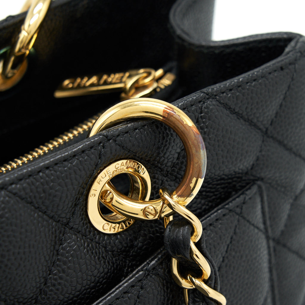 Chanel Grand Shopping Tote Bag Caviar Black