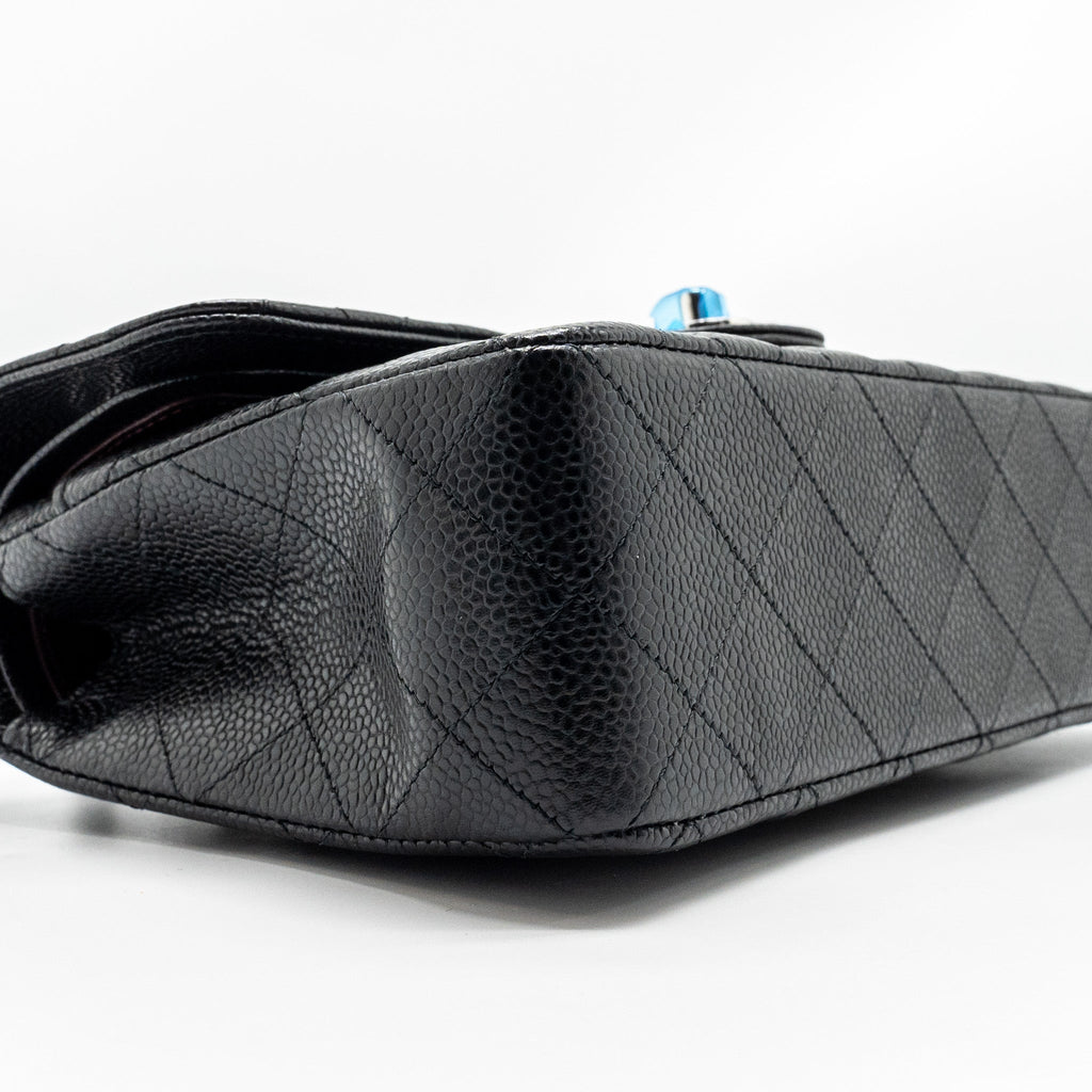 Chanel Small Classic Double Flap Bag Caviar BLACK  (Microchip)