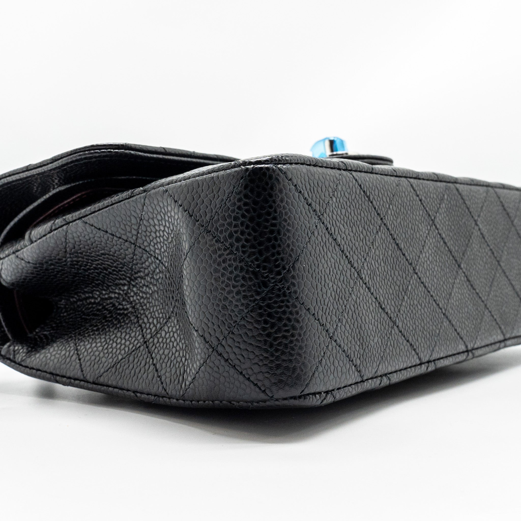 Chanel Small Classic Double Flap Bag Caviar BLACK  (Microchip)