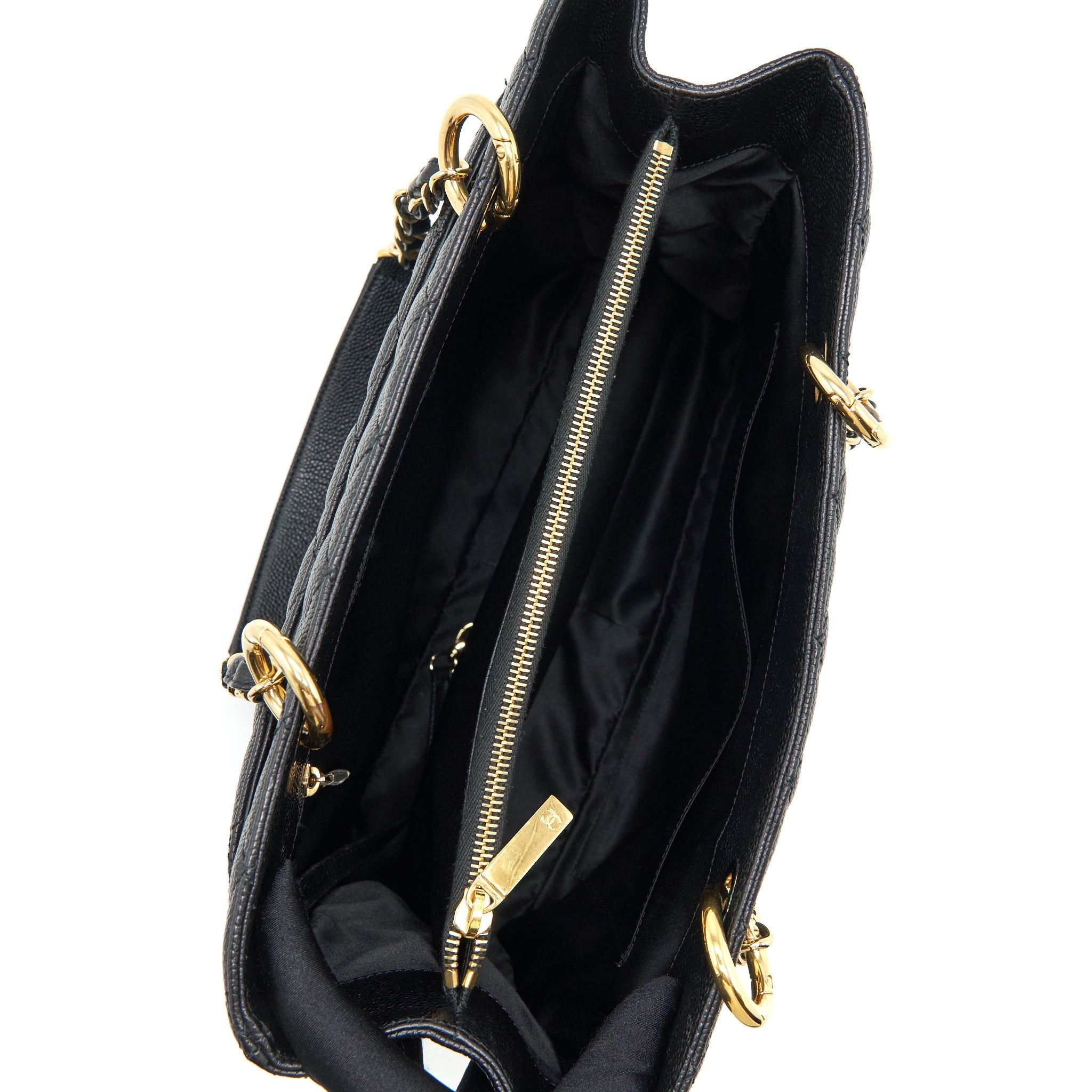 Chanel Grand Shopping Tote Bag Caviar Black