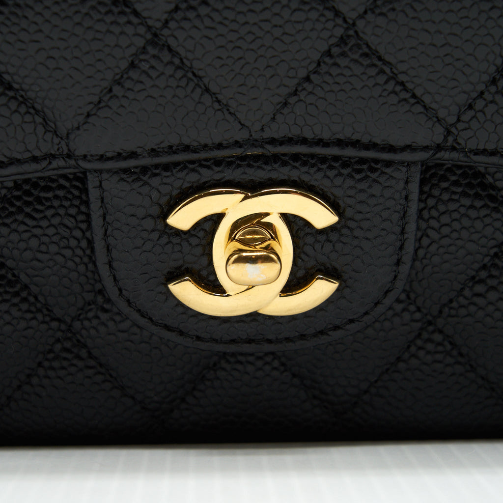 Chanel Medium Classic Double Flap Bag Caviar Black