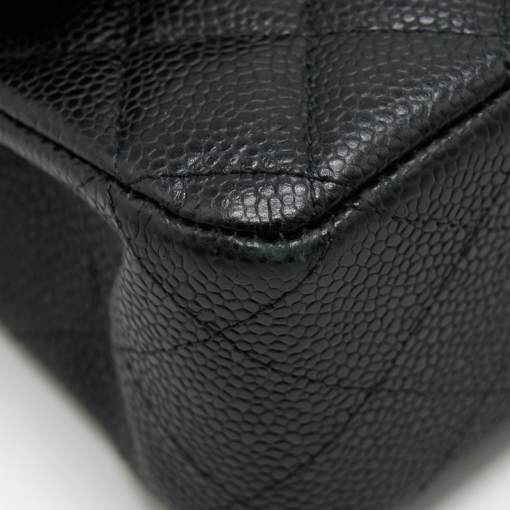 Chanel Medium Classic Double Flap Bag Caviar Black