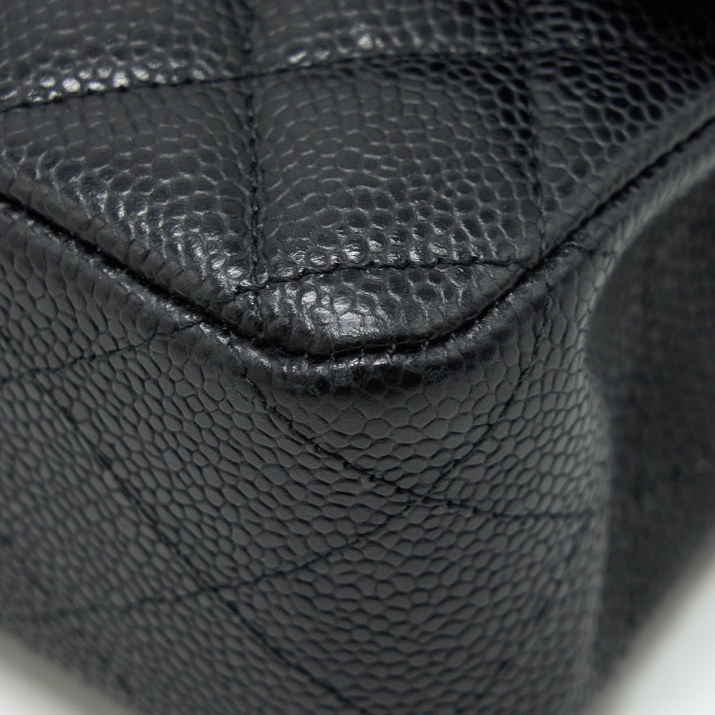 Chanel Medium Classic Double Flap Bag Caviar Black