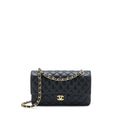 Chanel Medium Classic Double Flap Bag Caviar Black  (Microchip)