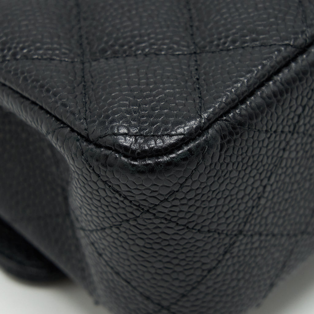 Chanel Medium Classic Double Flap Bag Caviar Black