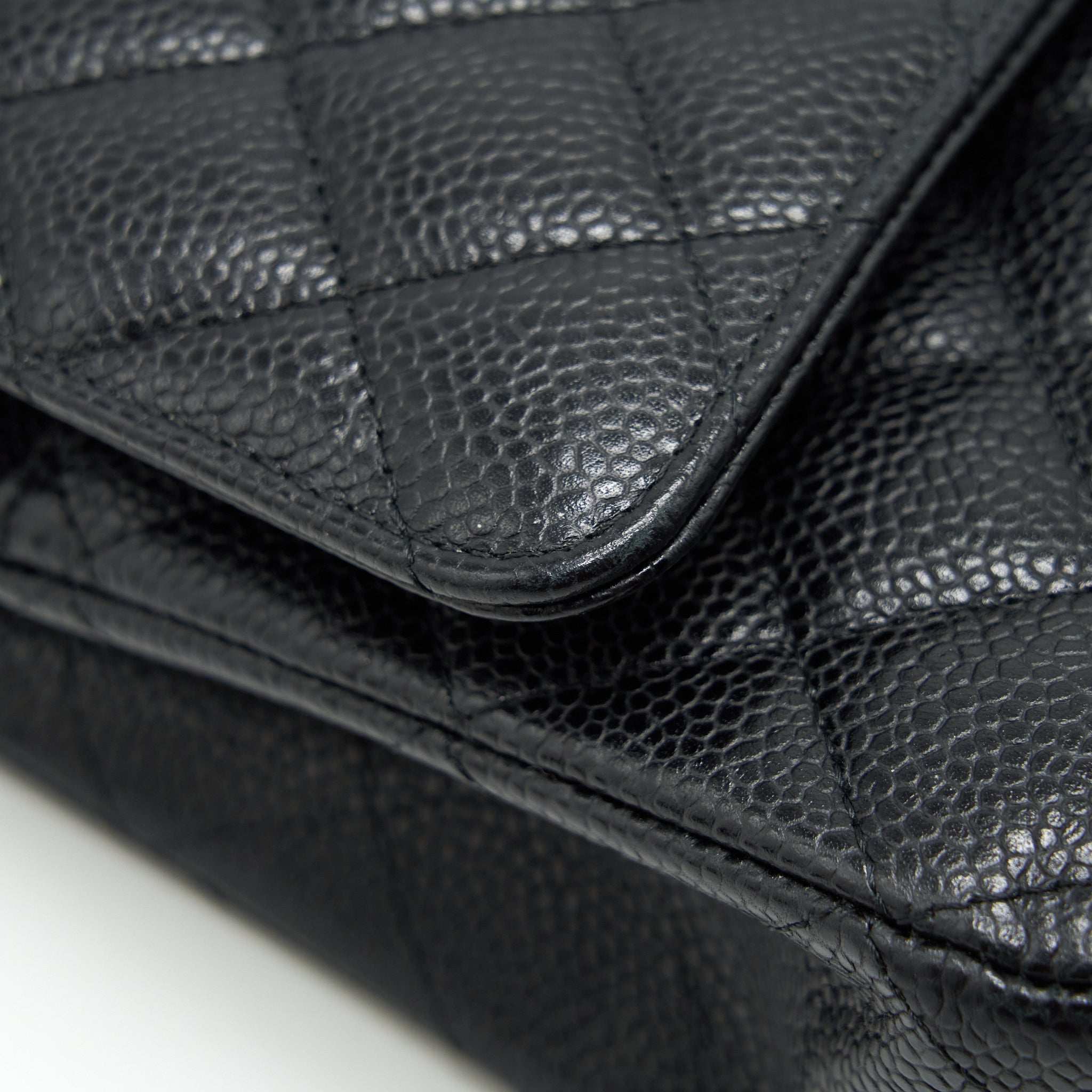 Chanel Medium Classic Double Flap Bag Caviar Black