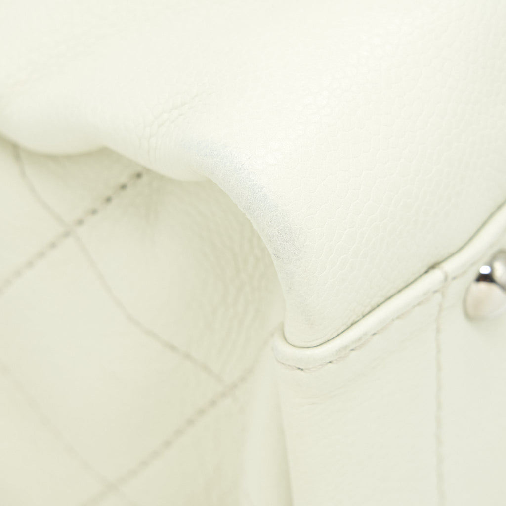 Chanel Large Shopping Tote Bag Caviar Ivory