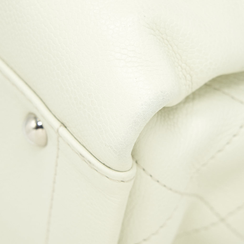 Chanel Large Shopping Tote Bag Caviar Ivory