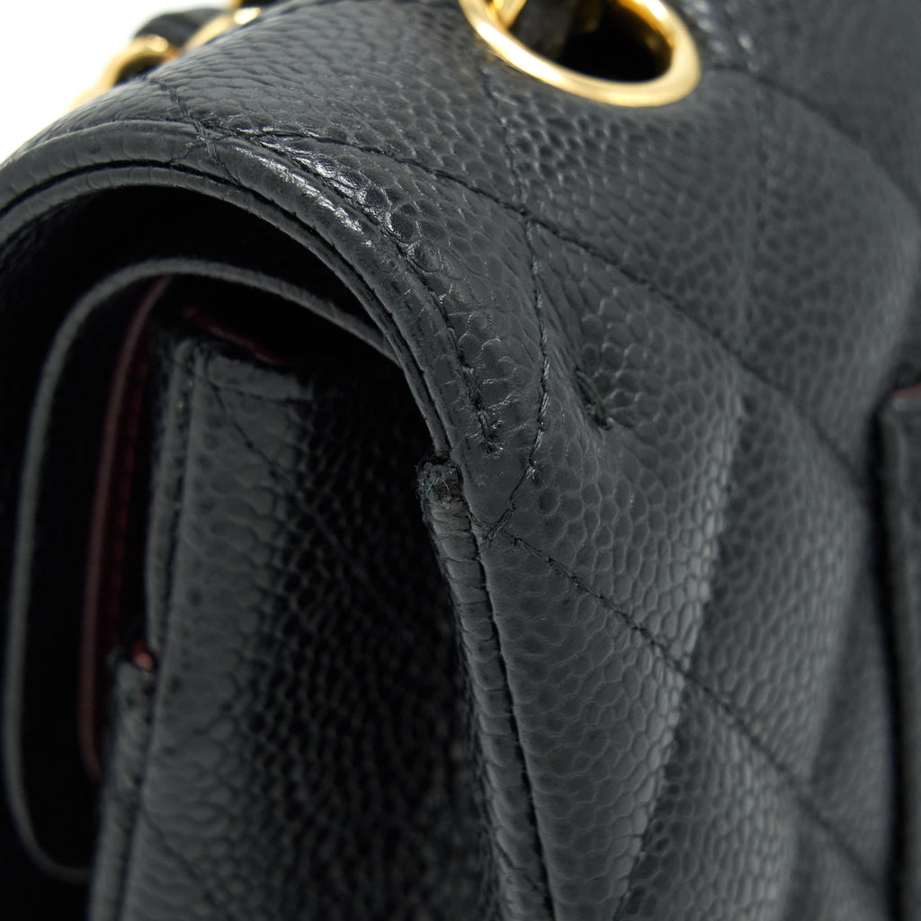 Chanel Medium Classic Double Flap Bag Caviar Black
