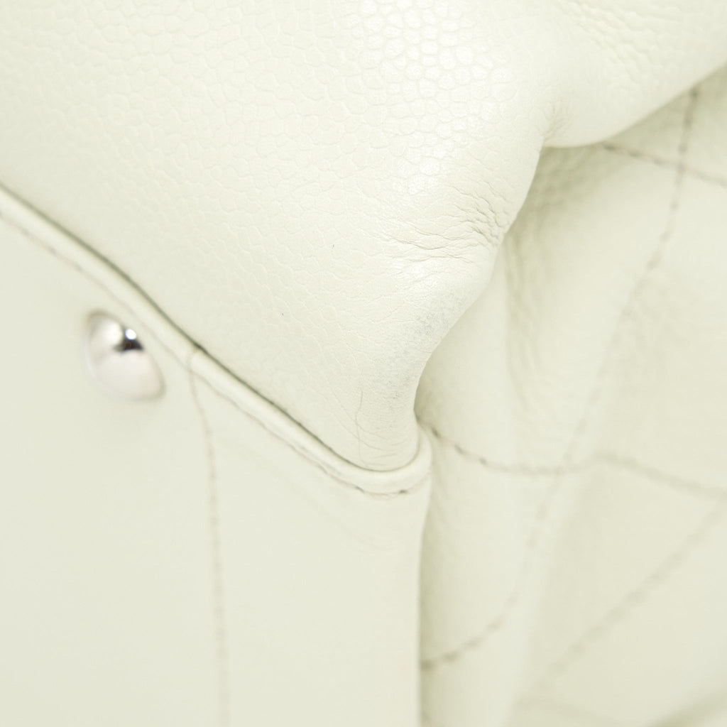 Chanel Large Shopping Tote Bag Caviar Ivory