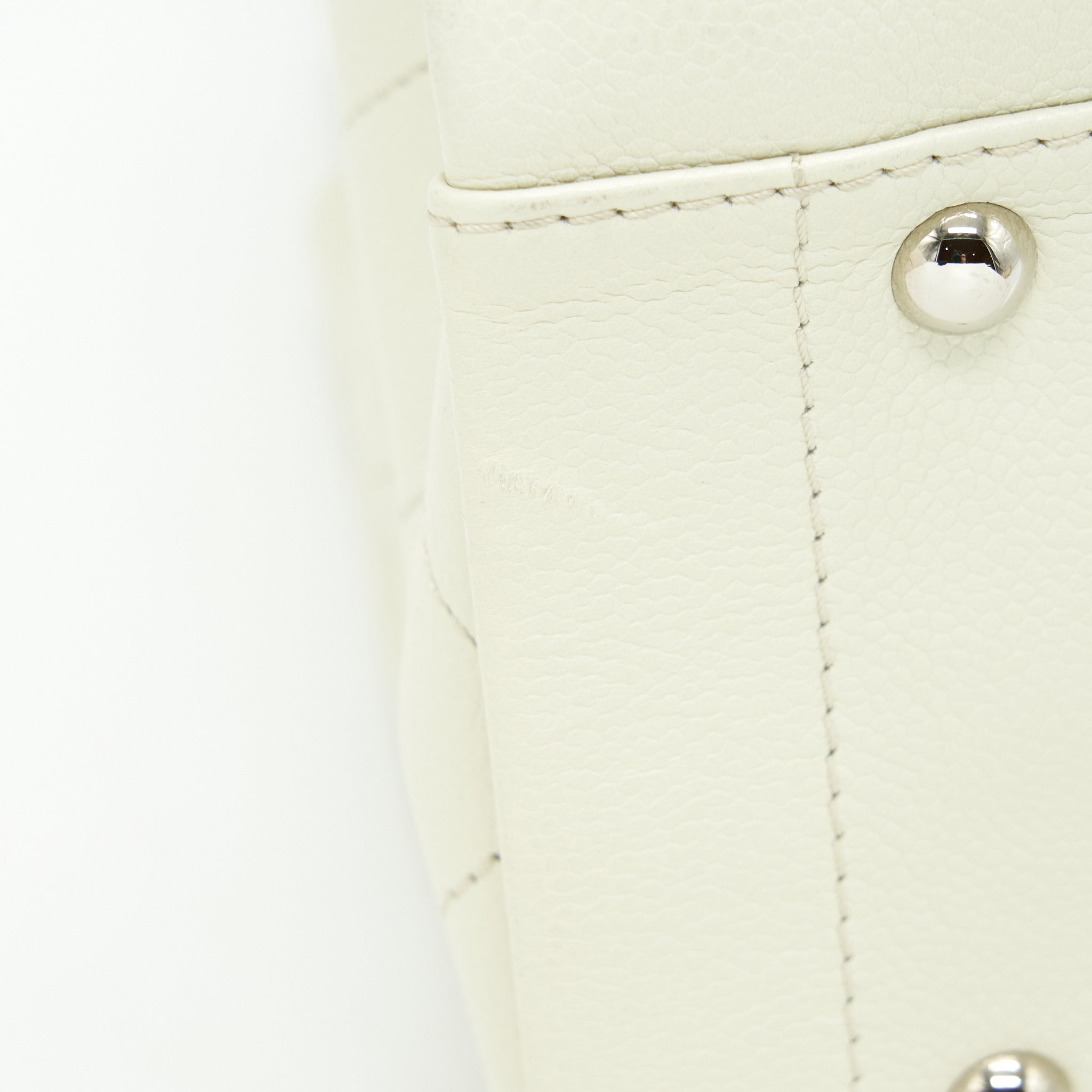 Chanel Large Shopping Tote Bag Caviar Ivory