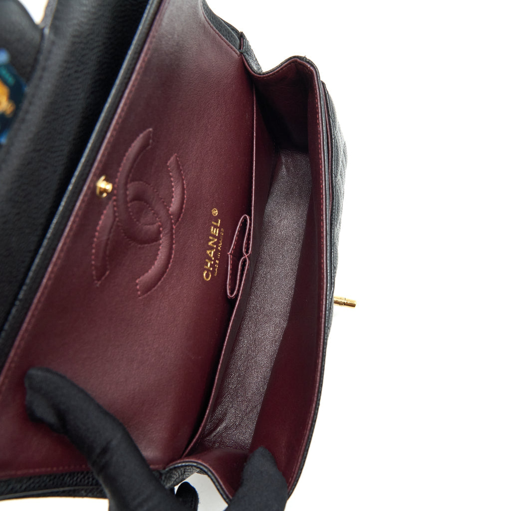 Chanel Medium Classic Double Flap Bag Caviar Black