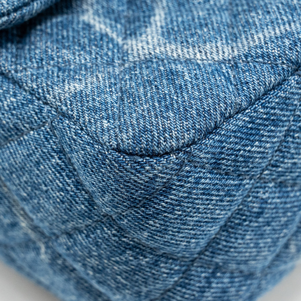 Chanel Mini Square flap bag denim blue