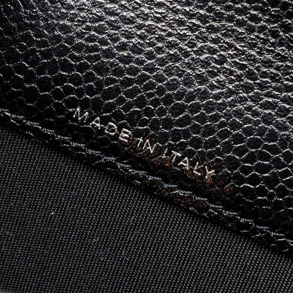Chanel Camellia Embossed Card Holder Caviar Black