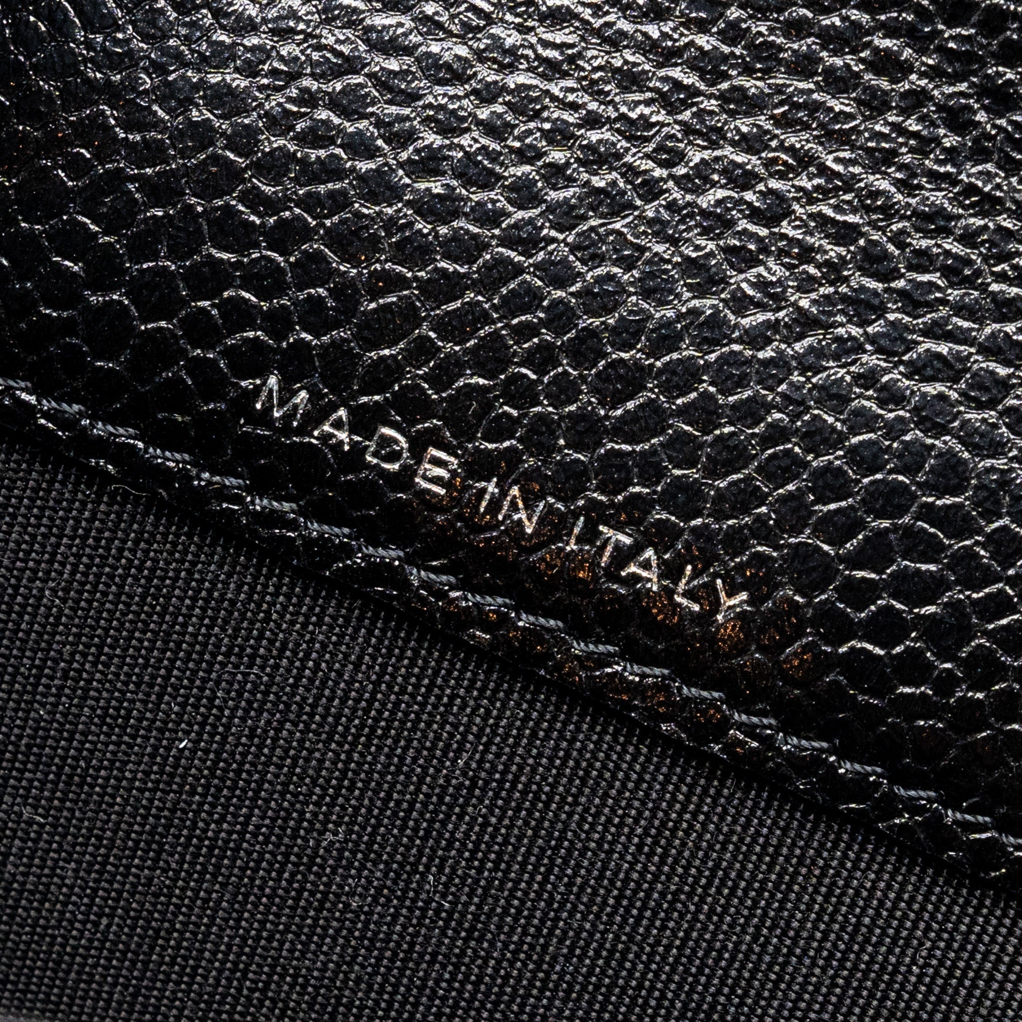 Chanel Camellia Embossed Card Holder Caviar Black
