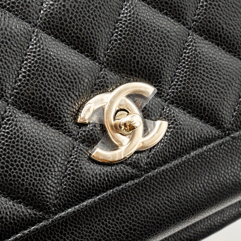 Chanel Small Business Affinity Caviar Black L (Microchip)