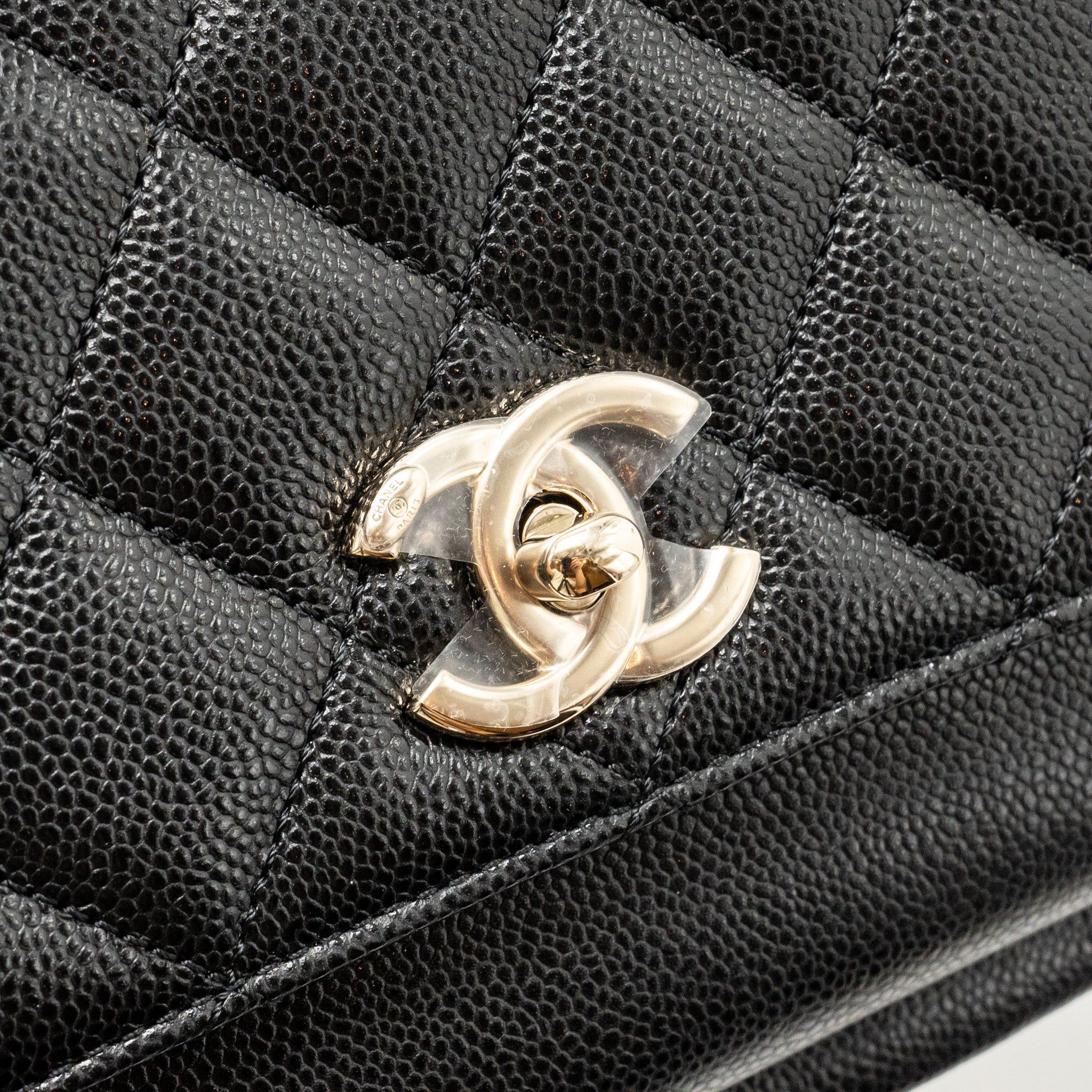 Chanel Small Business Affinity Caviar Black L (Microchip)