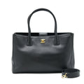 Chanel Cerf Tote bag Grained calfskin black