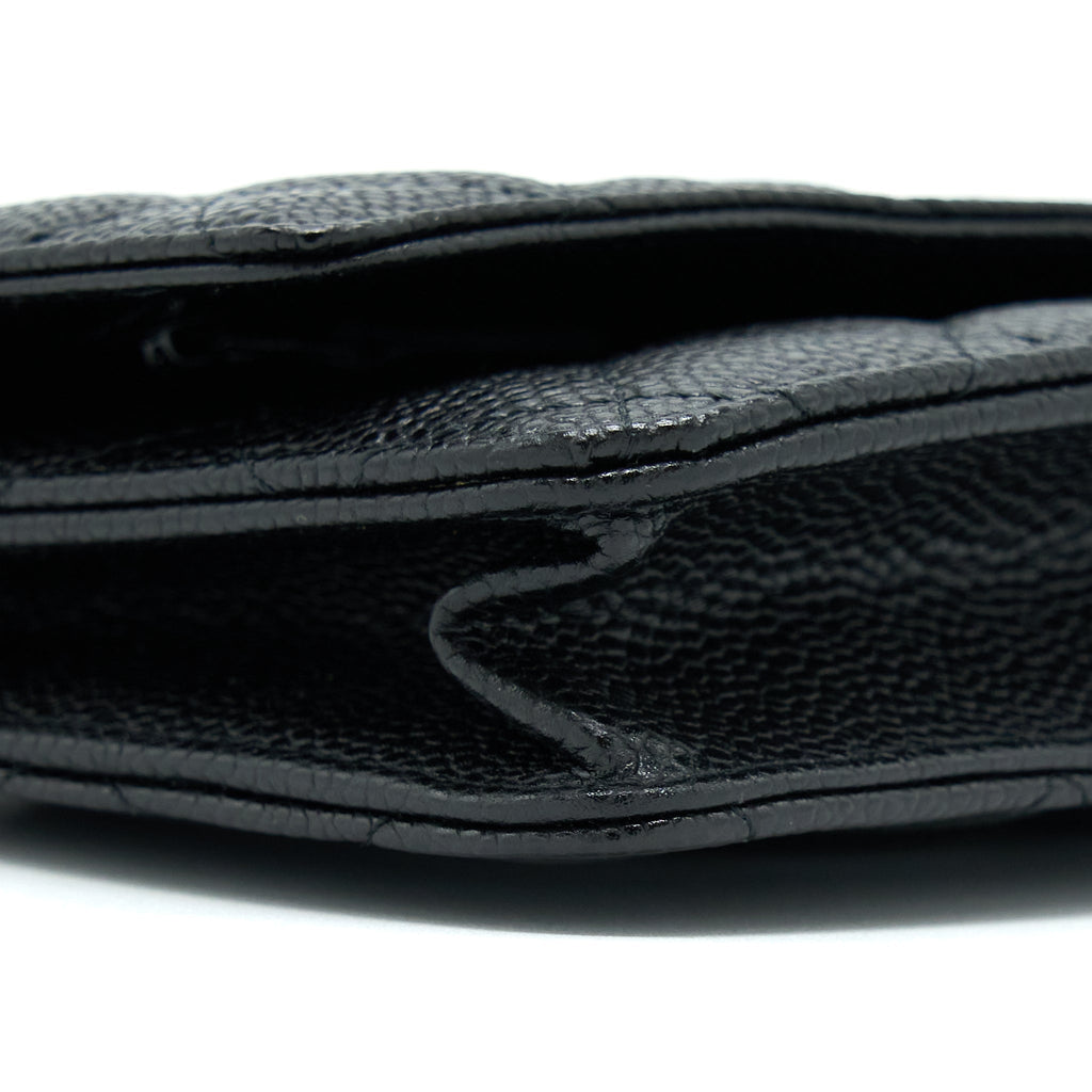Chanel Classic Wallet On Chain Caviar Black