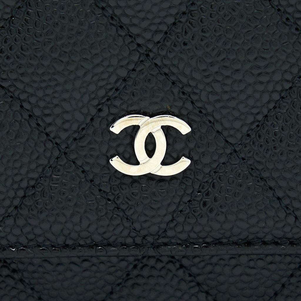 Chanel Classic Wallet On Chain Caviar Black