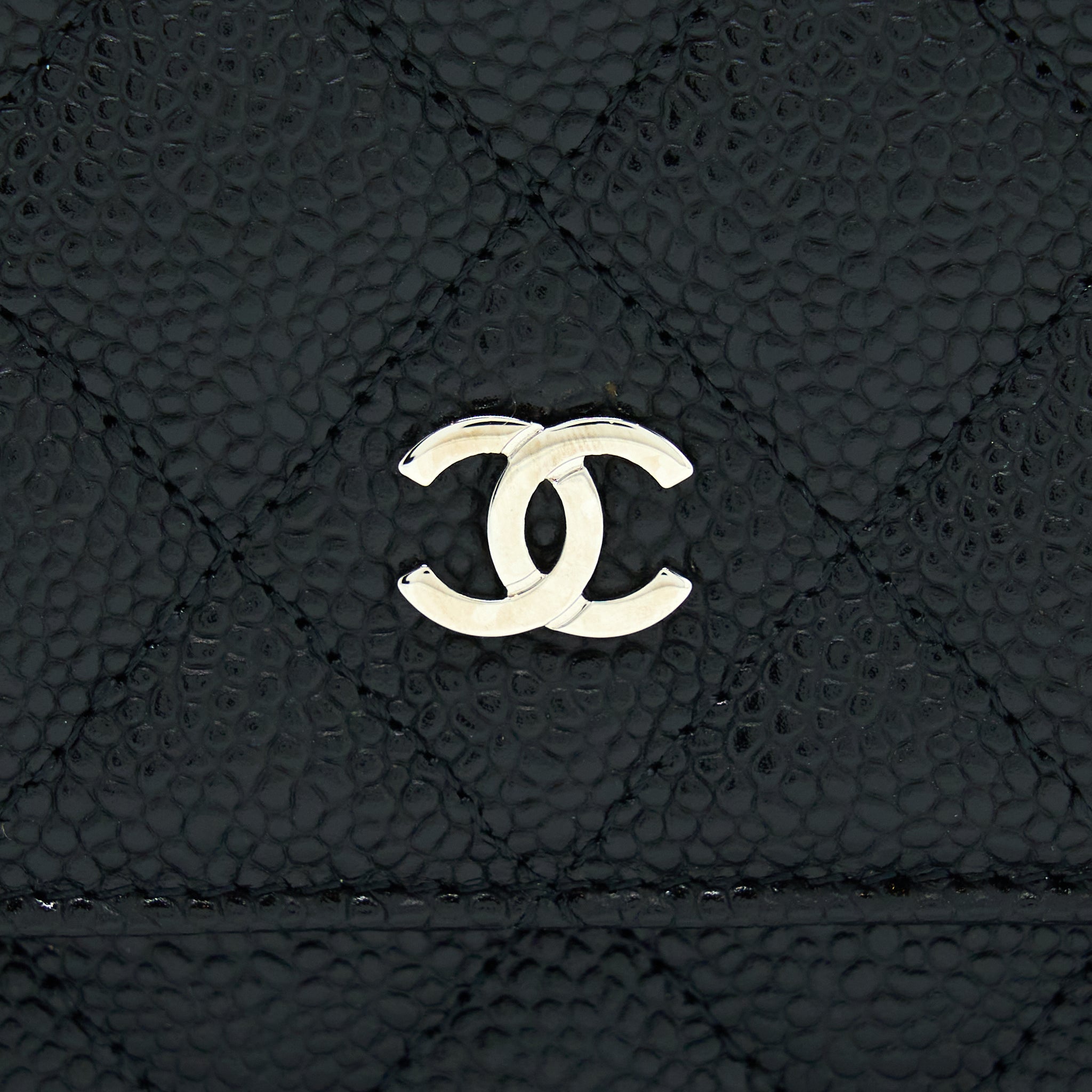 Chanel Classic Wallet On Chain Caviar Black