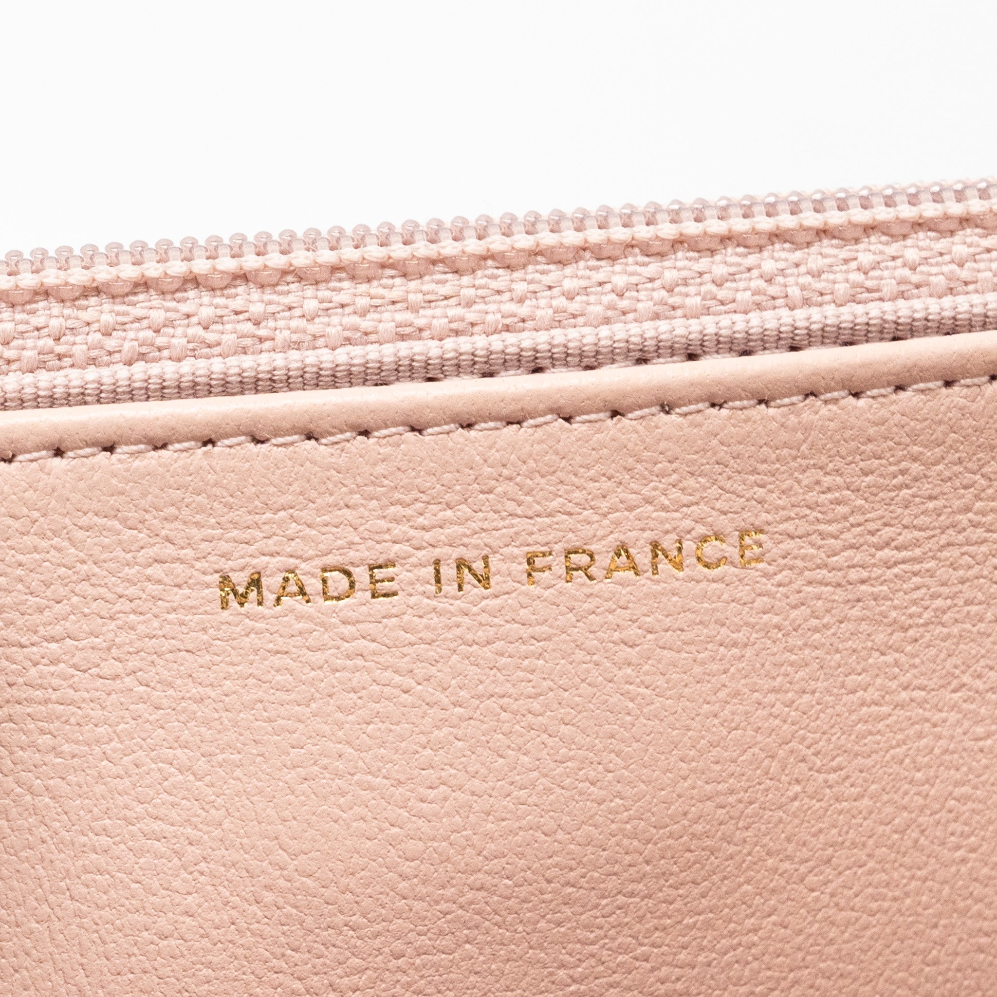 CHANEL Trendy CC Quilted Wallet On Chain Lambskin Light Pink L (microchip)
