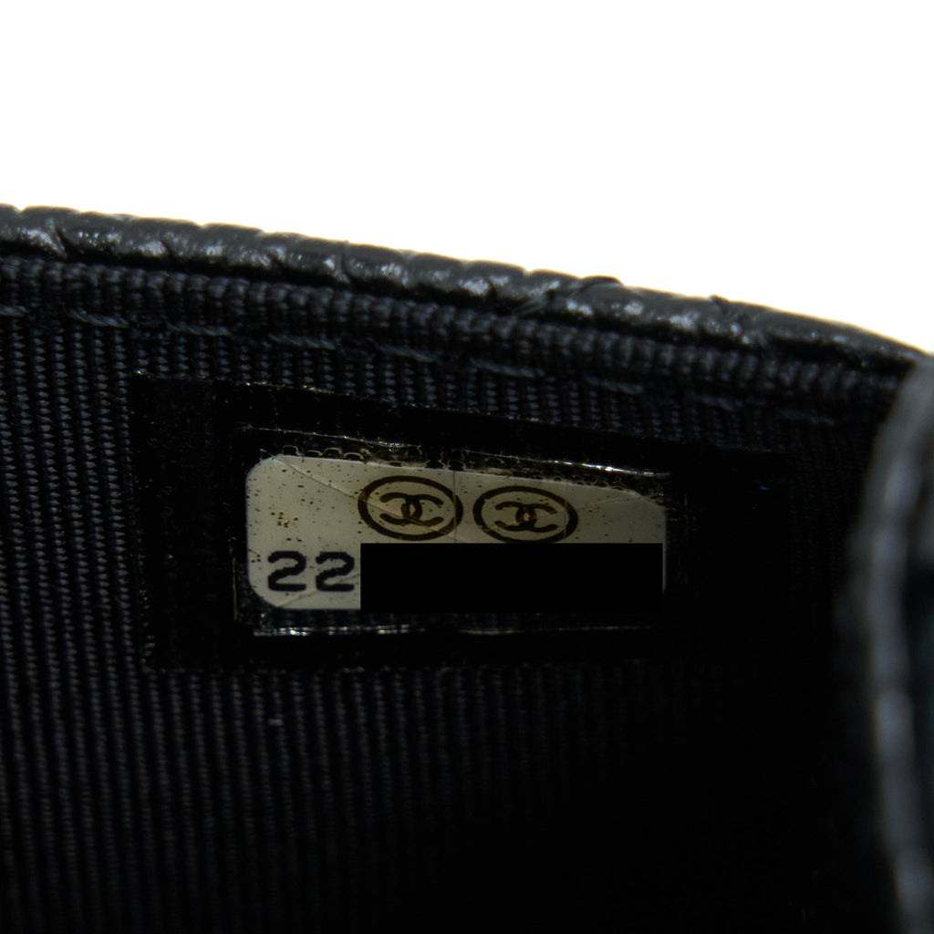 Chanel Classic Wallet On Chain Caviar Black