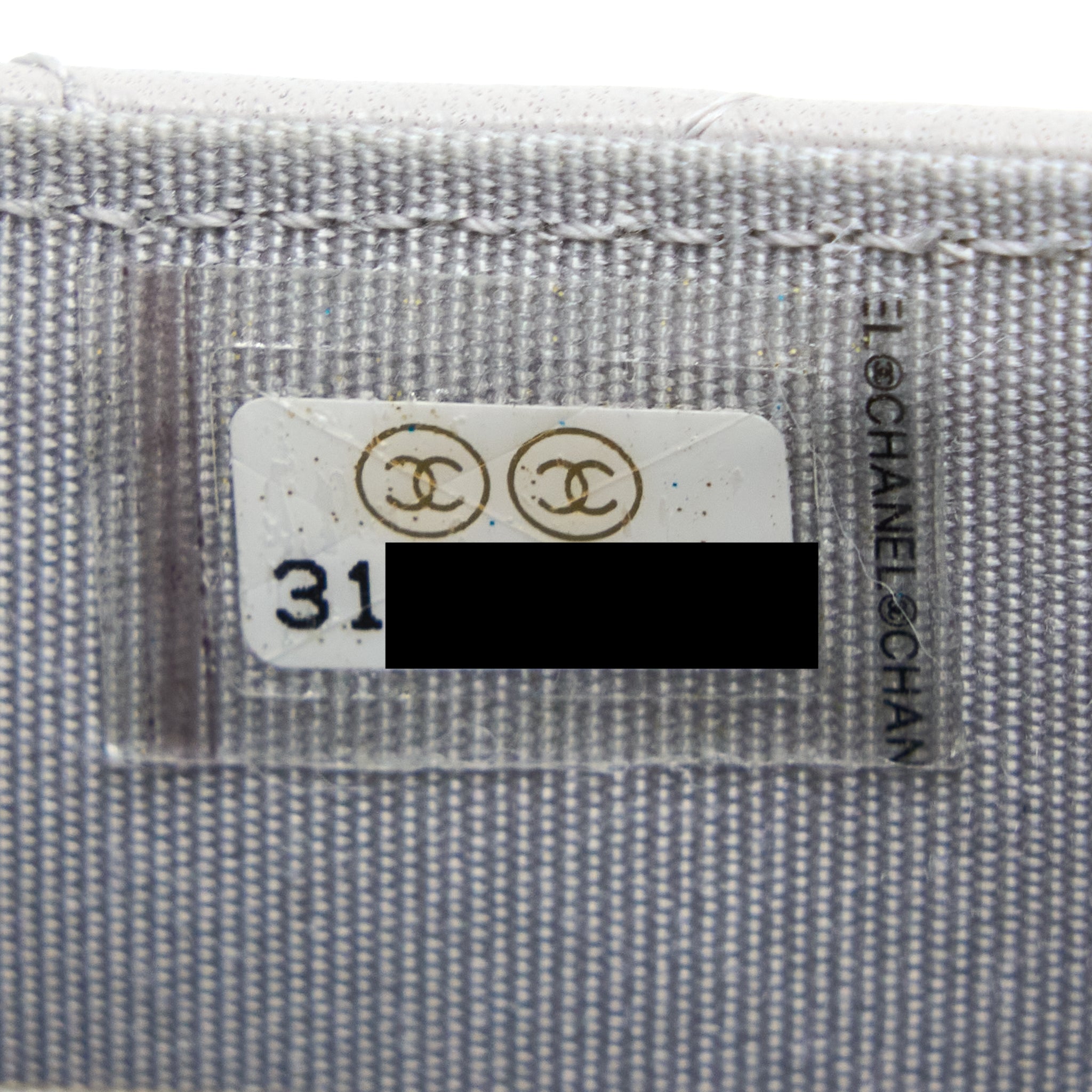 Chanel Mini Top Handle Flap Bag Lambskin Light Grey Brushed