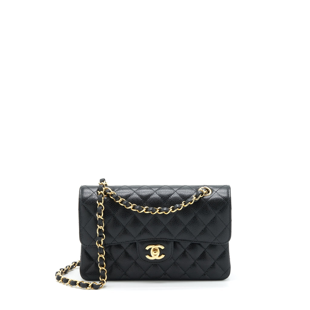 Chanel Small Classic Double Flap Bag Caviar Black