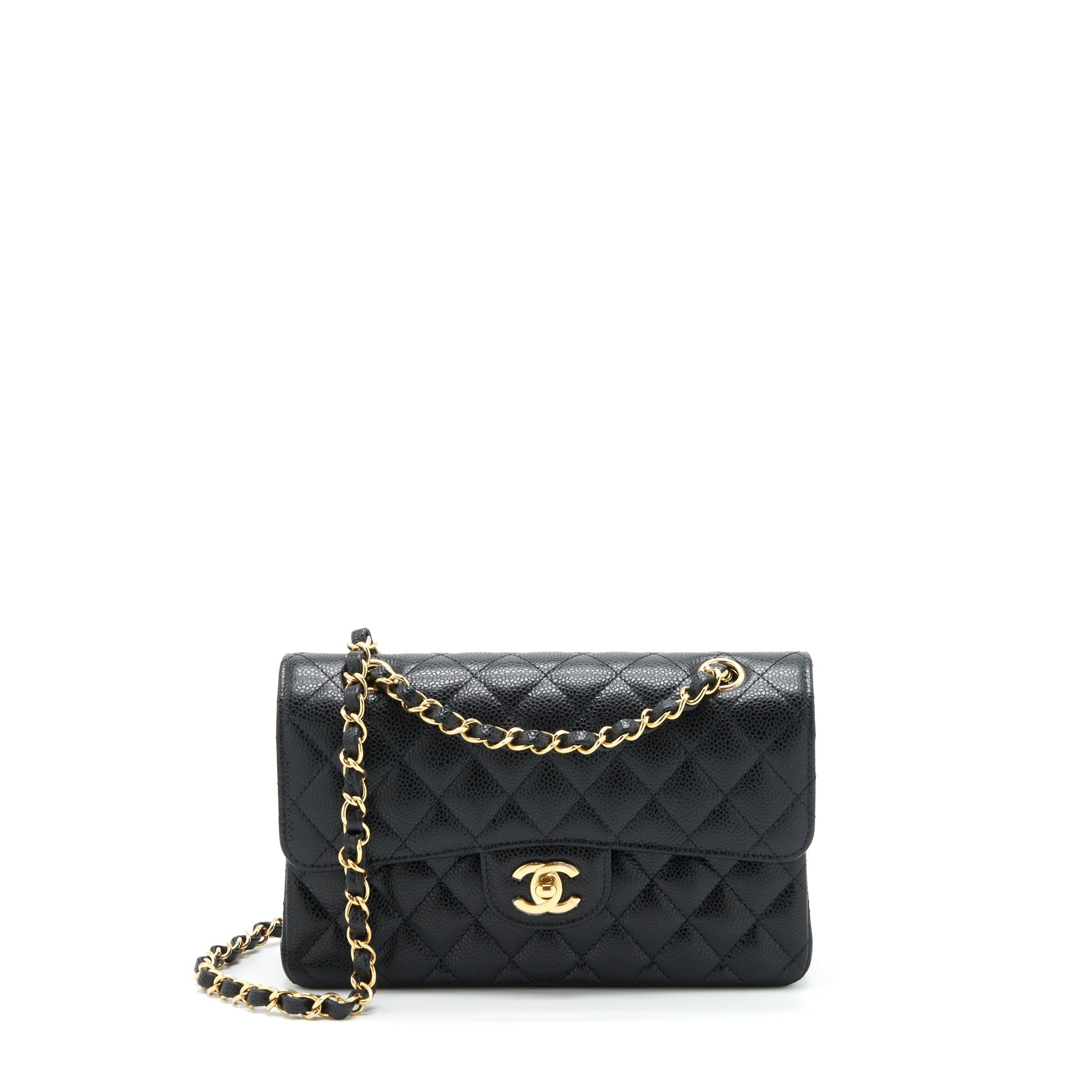 Chanel Small Classic Double Flap Bag Caviar Black