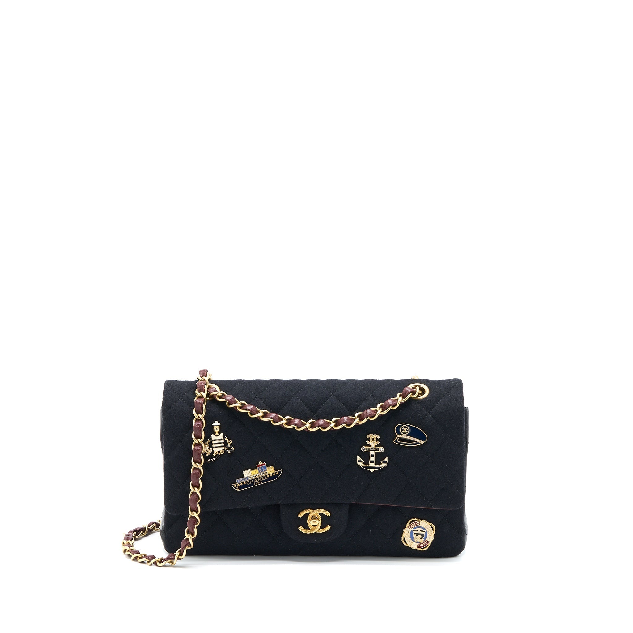 Chanel Medium Classic Double Flap Bag 2018 Metiers d’Art Paris-Hamburg Collection Wool