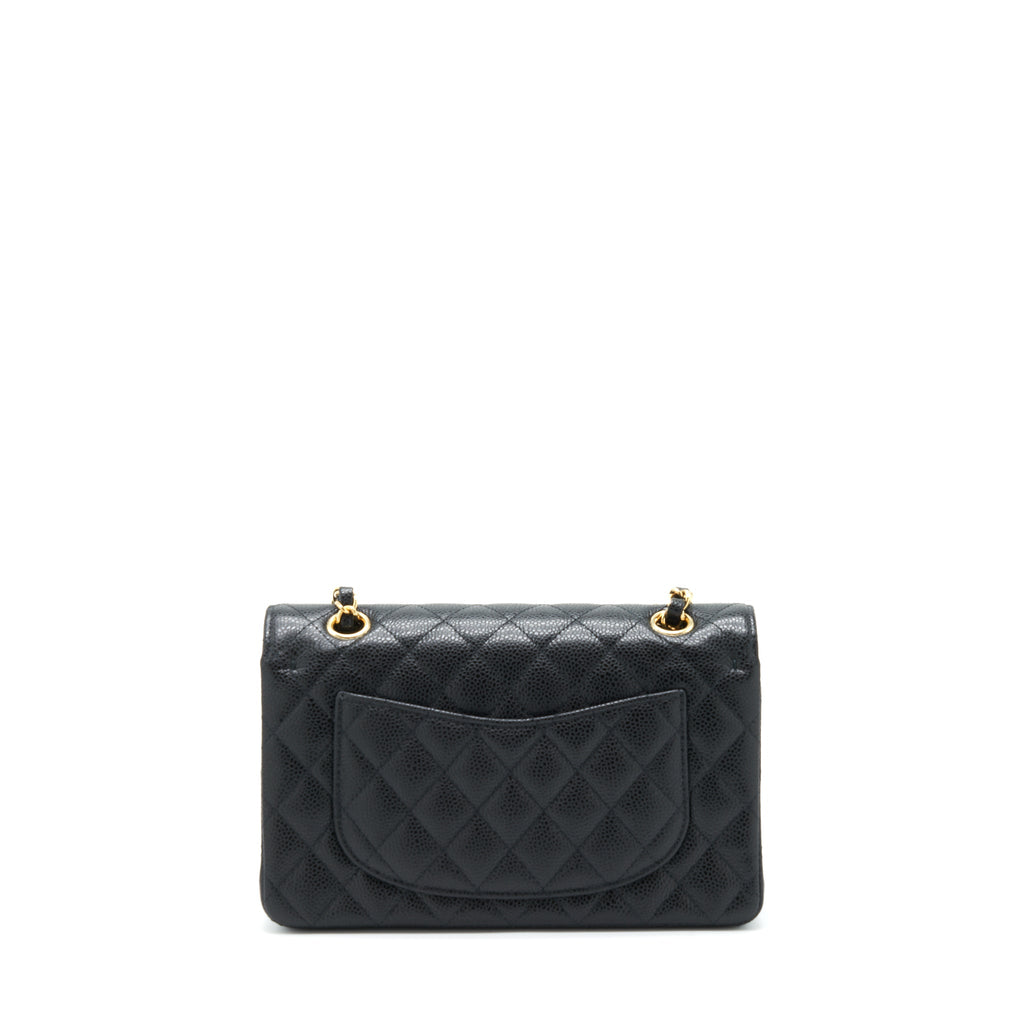 Chanel Small Classic Double Flap Bag Caviar Black