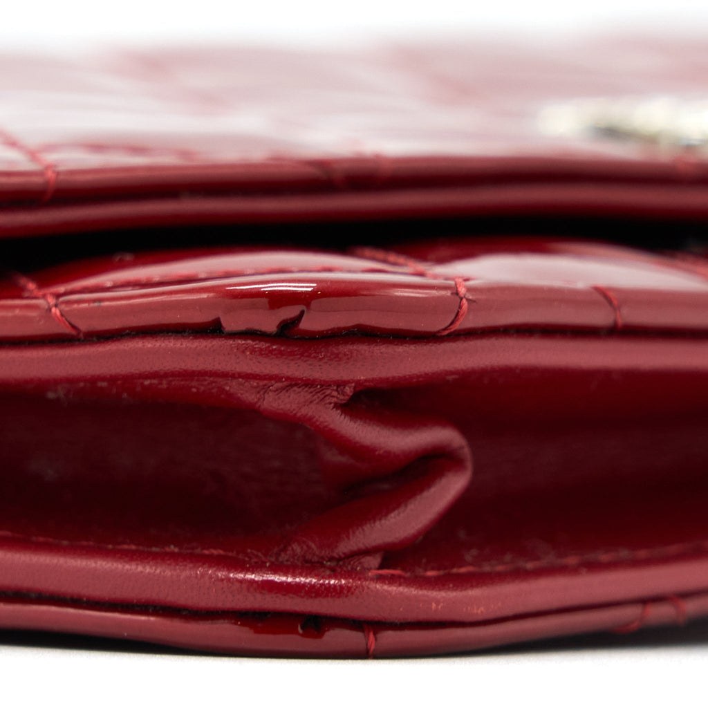 Chanel Wallet on Chain Patent Red