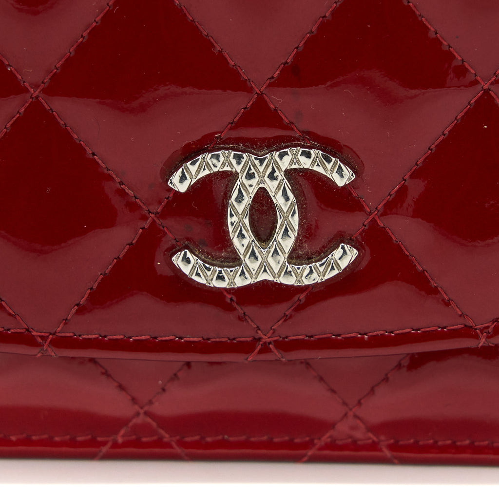 Chanel Wallet on Chain Patent Red