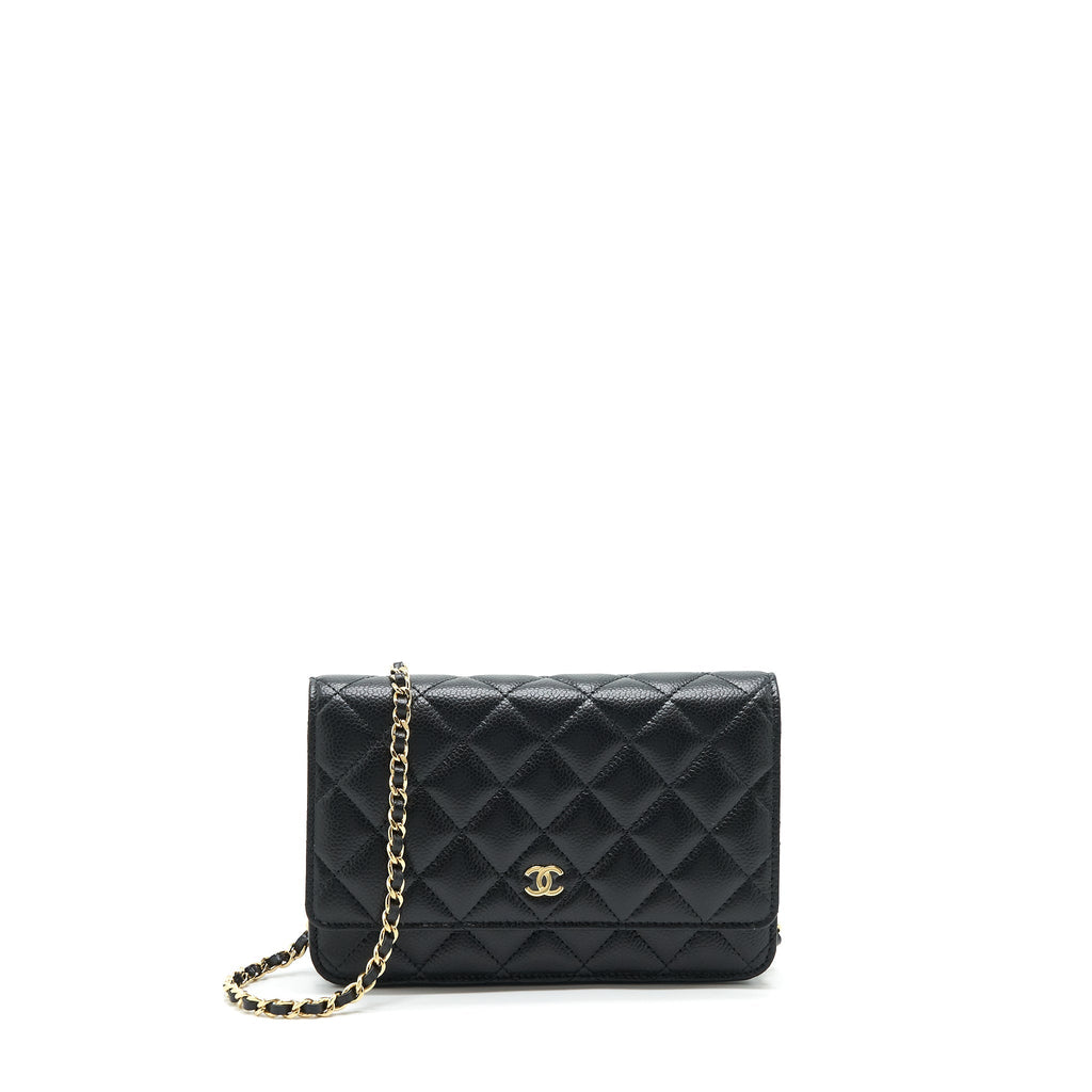Chanel Class Wallet On Chain Caviar Black  (Microchip)