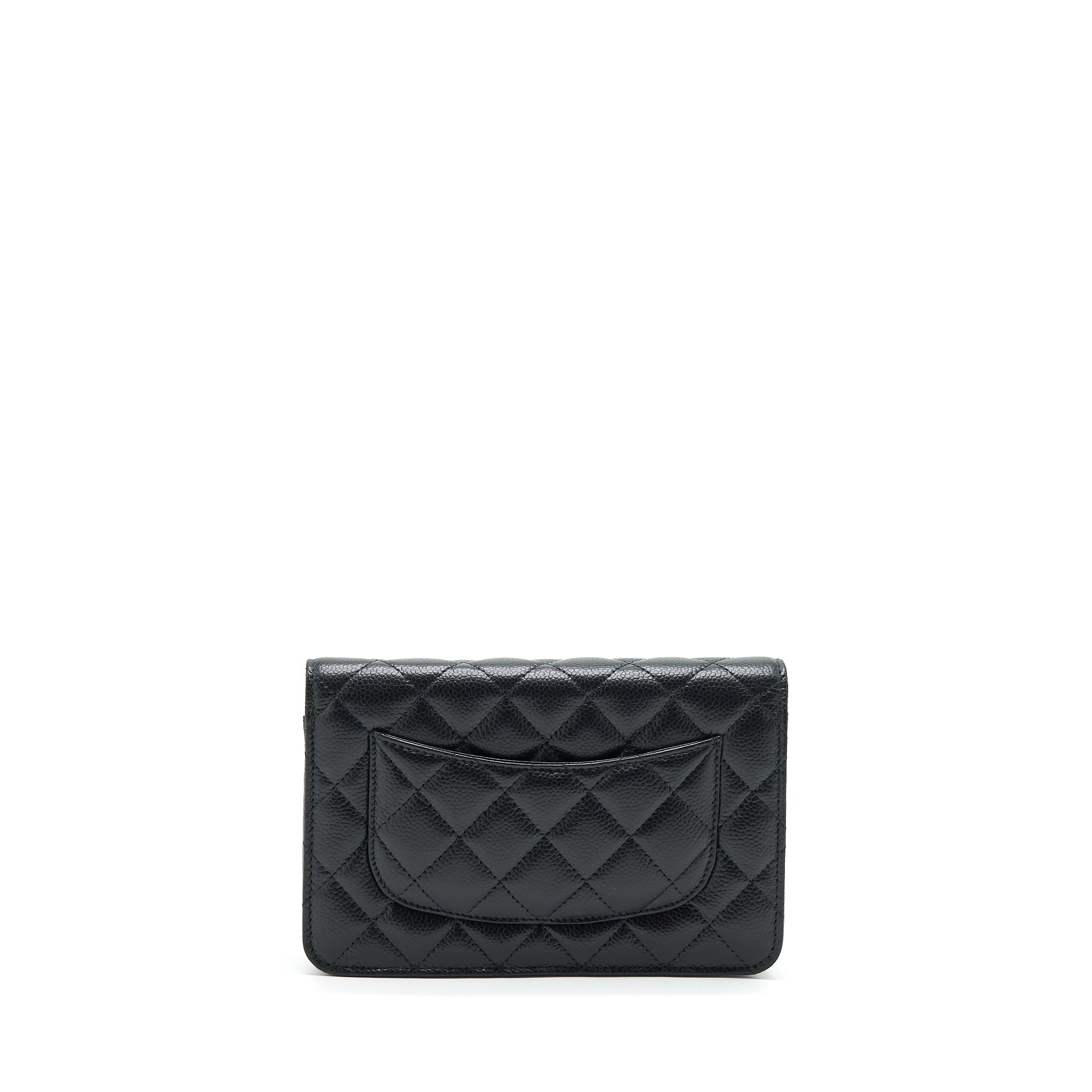 Chanel Class Wallet On Chain Caviar Black  (Microchip)